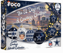 Dallas Cowboys Advent Calendar Ball Ornament
