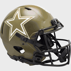 Dallas Cowboys  Authentic Speed Full Size Football Helmet SALUTE TO SERVICE