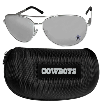 Dallas Cowboys Aviator Sunglasses and Case