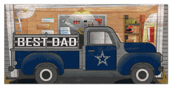Dallas Cowboys Best Dad Truck 6x12 Sign
