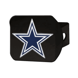 Dallas Cowboys Black Metal Hitch Cover - 3D Color Emblem
