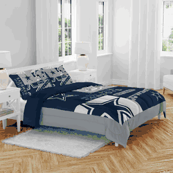 Dallas Cowboys Block Logo 3 Piece Full/Queen Bed in a Bag