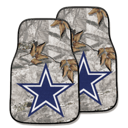 Dallas Cowboys Camo Front Carpet Car Mat Set - 2 Pieces