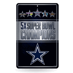 Dallas Cowboys Champ 11" x 17" Home Decor Sign
