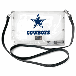 Dallas Cowboys Clear Envelope Purse STRAP