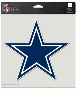 Dallas Cowboys Decal 8x8 Die Cut Color