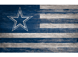 Dallas Cowboys Distressed Flag 11x19