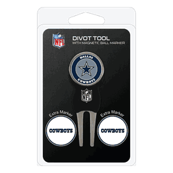 Dallas Cowboys Divot Tool Pack - Signature tool w/ 3 markers