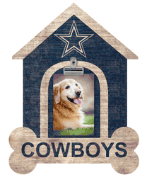 Dallas Cowboys Dog Bone House Clip Frame