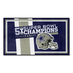 Dallas Cowboys Dynasty 3ft. x 5ft. Plush Area Rug