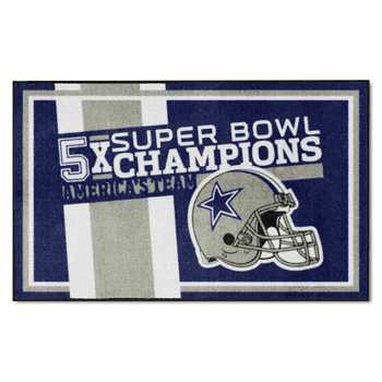 Dallas Cowboys Dynasty 4ft. x 6ft. Plush Area Rug