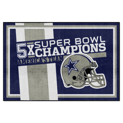 Dallas Cowboys Dynasty 5ft. x 8ft. Plush Area Rug