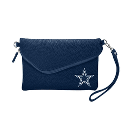 Dallas Cowboys Fold Over Crossbody Pebble Navy