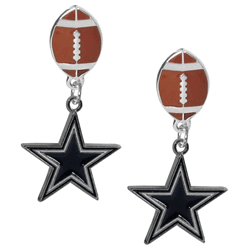 Dallas Cowboys Football Stud Earrings