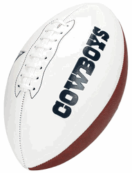 Dallas Cowboys Franklin NFL Team Signature Autograph White Panel Football