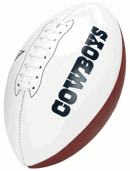 Dallas Cowboys Franklin NFL Team Signature Autograph White Panel Football