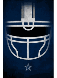 Dallas Cowboys Ghost Helmet 17x26