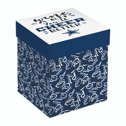 Dallas Cowboys Glass 17oz Wine Stemless Boxed
