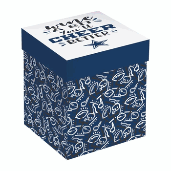 Dallas Cowboys Glass 17oz Wine Stemless Boxed