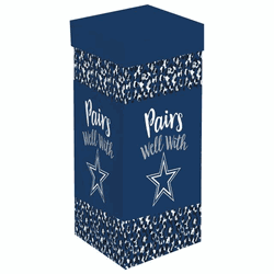 Dallas Cowboys Glass 17oz Wine Stemmed Boxed