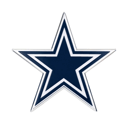 Dallas Cowboys Heavy Duty Aluminum Embossed Color Emblem