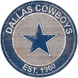 Dallas Cowboys Heritage Logo Round Sign