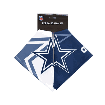 Dallas Cowboys Home and Away Pet Bandana Set Large
