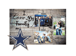 Dallas Cowboys I Love my Family Clip Frame