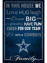 Dallas Cowboys In This House 17x26