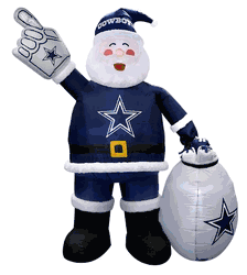 Dallas Cowboys 7 FT Inflatable Santa