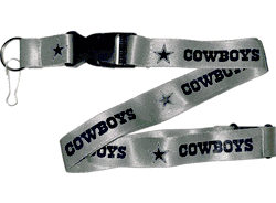 Dallas Cowboys Lanyard Silver