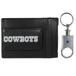 Dallas Cowboys Leather Cash & Cardholder & Valet Key Chain