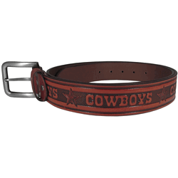 Dallas Cowboys Leather Embossed Belt