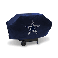 Dallas Cowboys Navy Deluxe Vinyl Grill Cover - 68" Wide/Heavy Duty/Velcro Staps