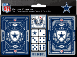 Dallas Cowboys NFL 2-pack Playing Cards & Dice Set