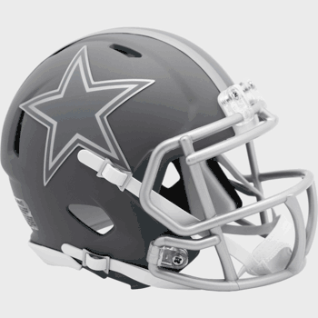 Dallas Cowboys NFL Mini Speed Football Helmet SLATE