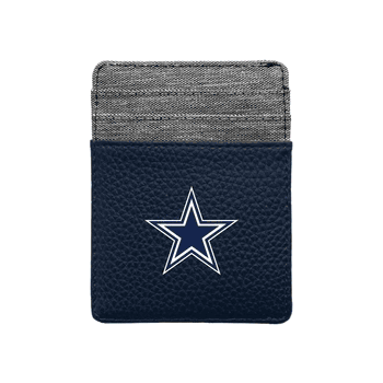 Dallas Cowboys Pebble Front Pocket Wallet Navy