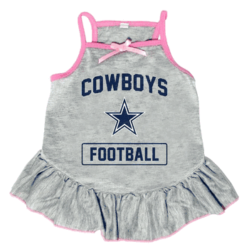 Dallas Cowboys Pet Dress Grey Type XLarge