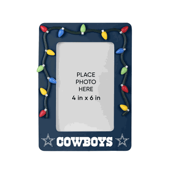 Dallas Cowboys Picture Frame with Holiday Lights
