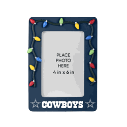 Dallas Cowboys Picture Frame with Holiday Lights
