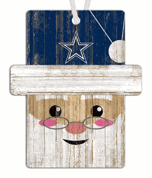 Dallas Cowboys Santa Ornament