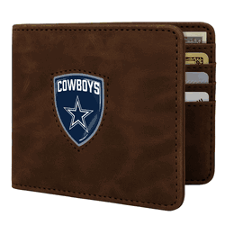 Dallas Cowboys Shield Wallet - Brown