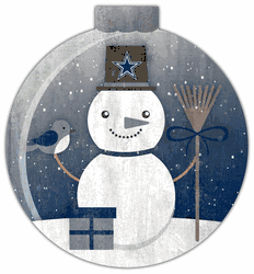 Dallas Cowboys Snowglobe 12in Wall Art
