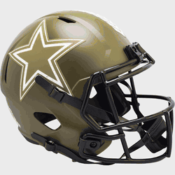 Dallas Cowboys Speed Replica Full Size Football Helmet SALUTE TO SERVICE