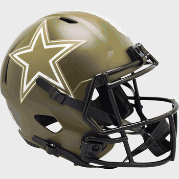 Dallas Cowboys Speed Replica Full Size Football Helmet SALUTE TO SERVICE