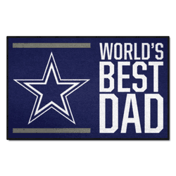 Dallas Cowboys Starter Mat Accent Rug - 19in. x 30in. World's Best Dad Starter Mat
