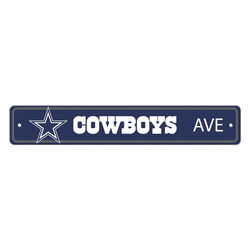Dallas Cowboys Team Color Street Sign Dcor 4in. X 24in. Lightweight