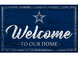 Dallas Cowboys Team Color Welcome 11x19 Sign