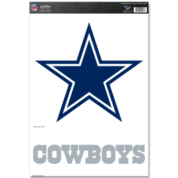 Dallas Cowboys Ultra Decal 11in x 17in -  Logo