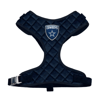 Dallas Cowboys Velvet Pet Harness - Large